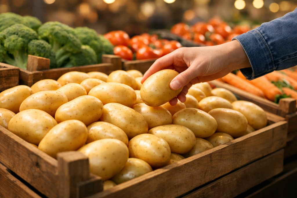 Успешная доставка — свежий картофель